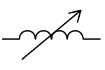 Electrical and Electronics Symbol - Variable Inductor