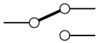 Electrical and Electronics Symbol - SPDT Toggle Switch